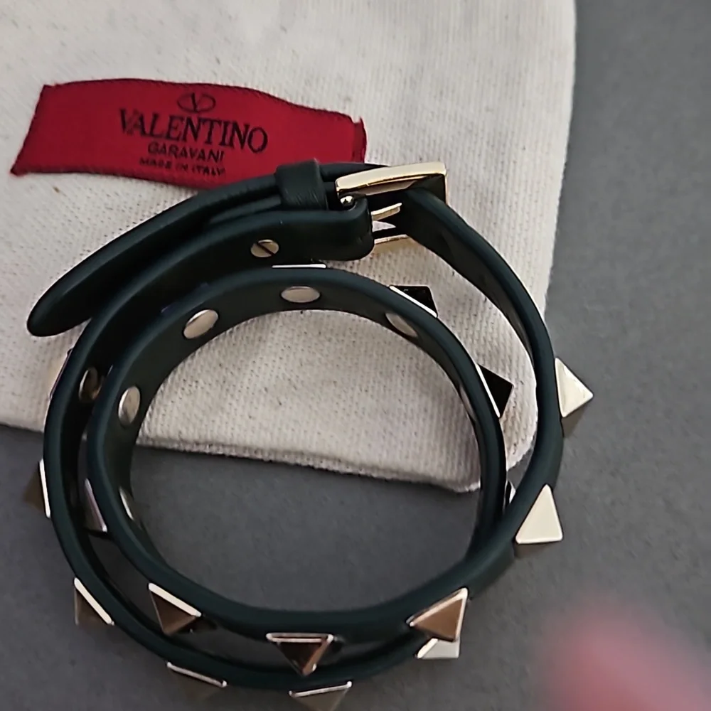 Valentino Rockstud Double Wrap Bracelet